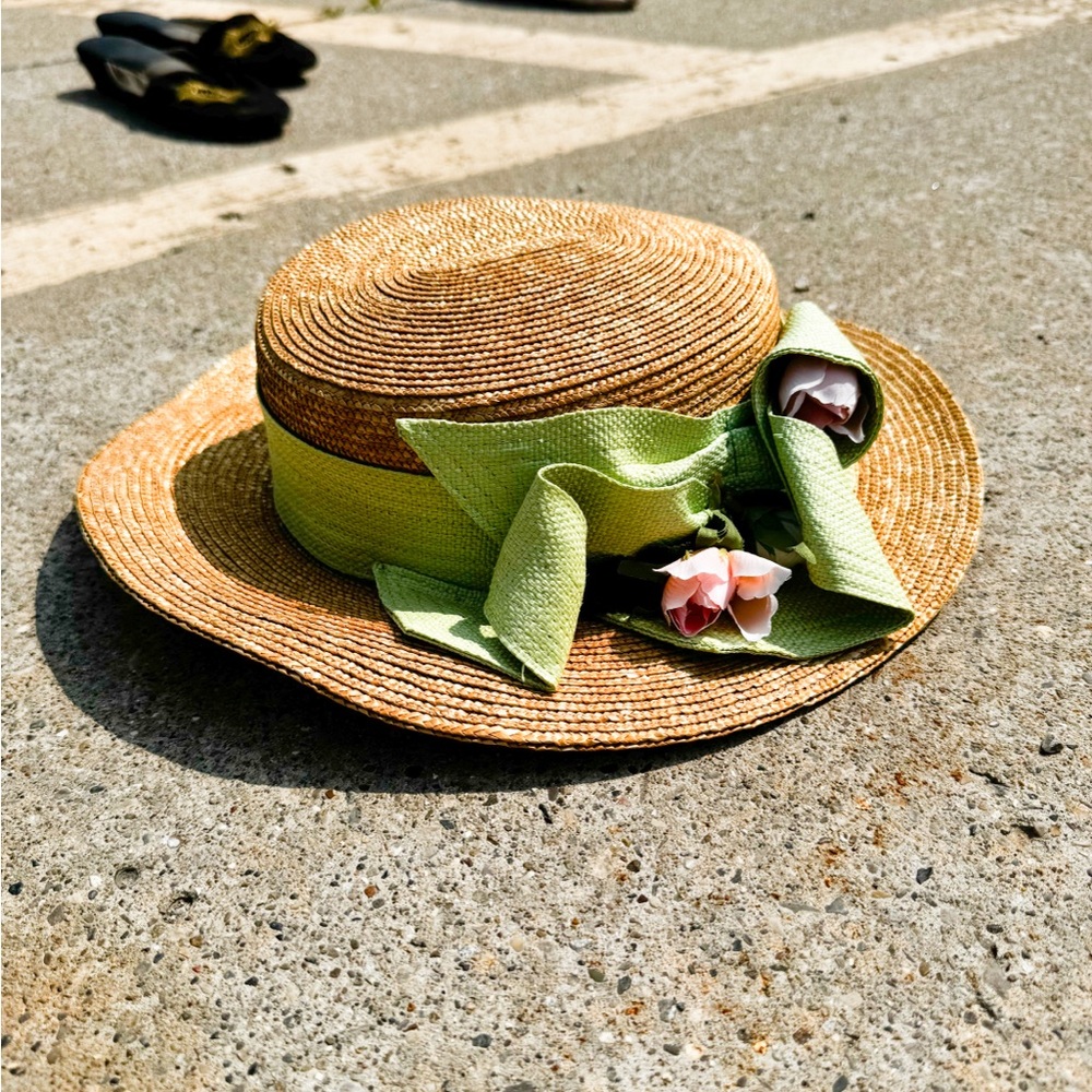 Vintage I Pinco Pallino Straw Hat